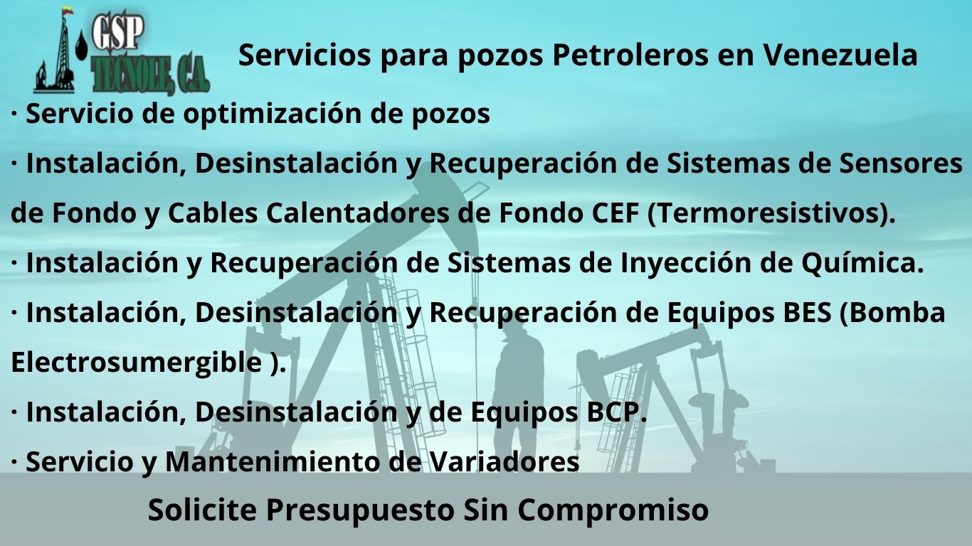 Servicio de optimización de pozos petroleo